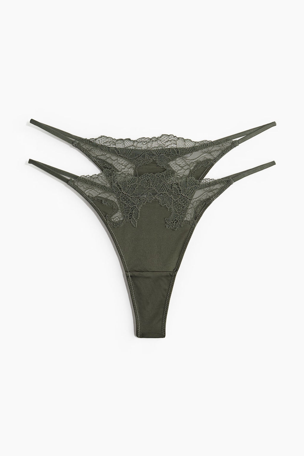 Pack de 2 bragas Thong de microfibra