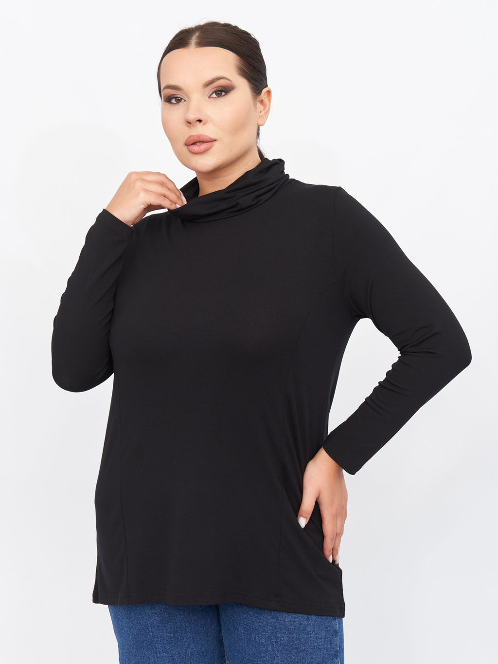 Водолазка из вискозы VD01103BLK00 - Артесса фото 3