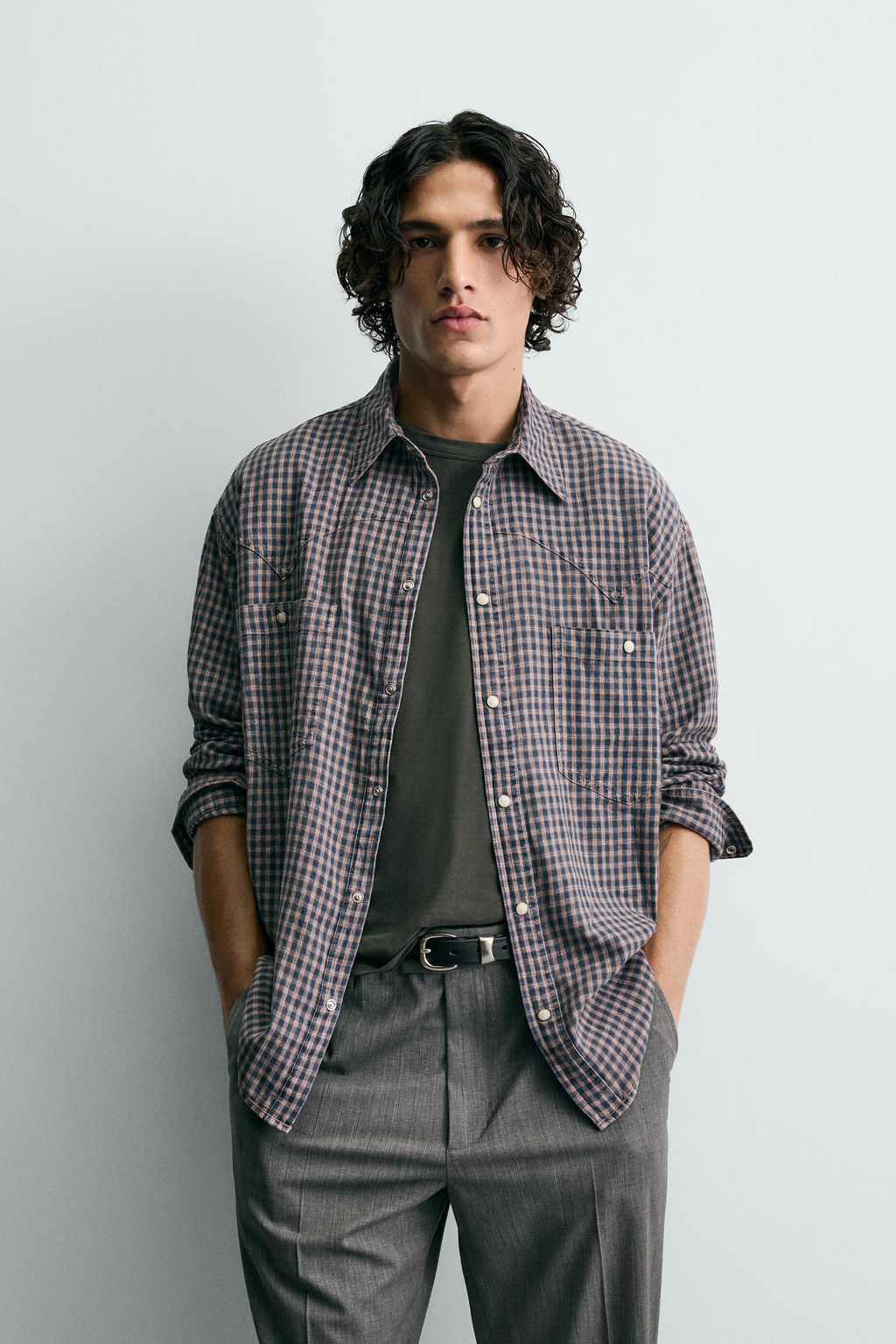 WESTERN CHECK SHIRT - Zara фото 2