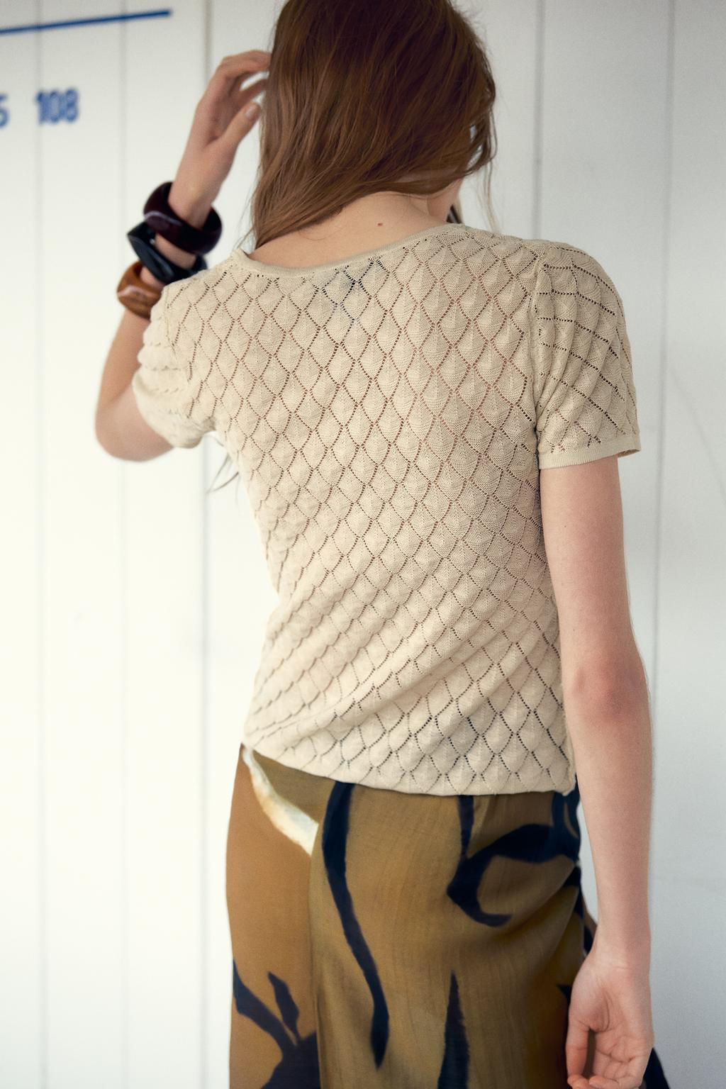 TEXTURED KNIT TOP - Zara фото 4