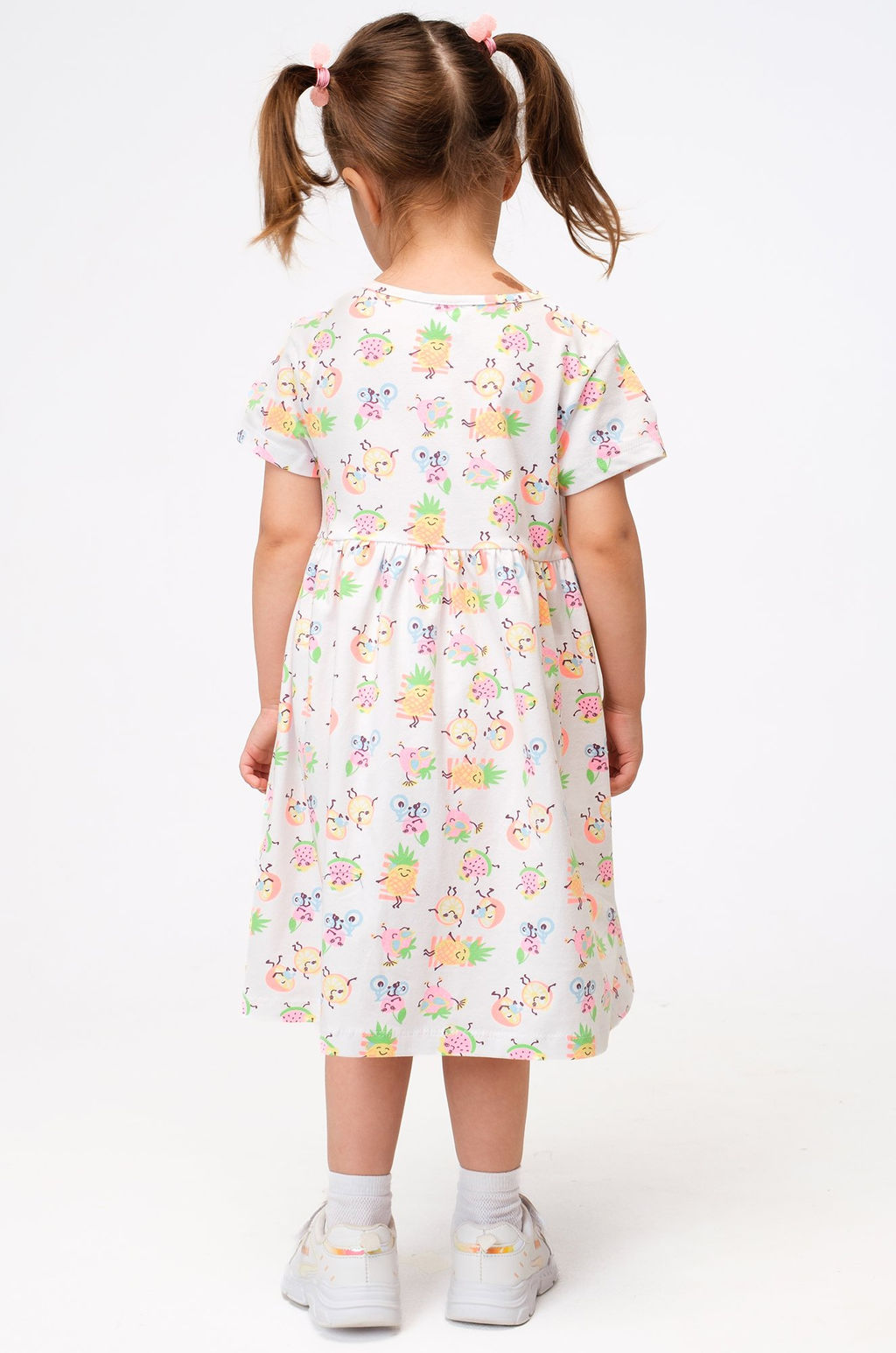 Летнее хлопковое платье с лайкрой для девочки Bonito  фото 11