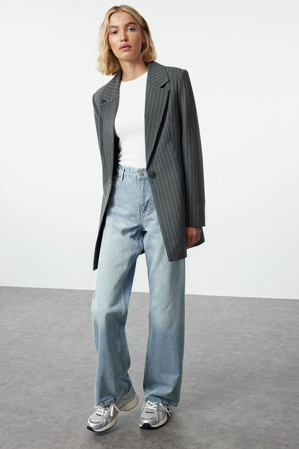 Ac?k Mavi More Sustainable Premium More Sustainable Normal Bel Wide Leg Jeans TWOAW25JE00100