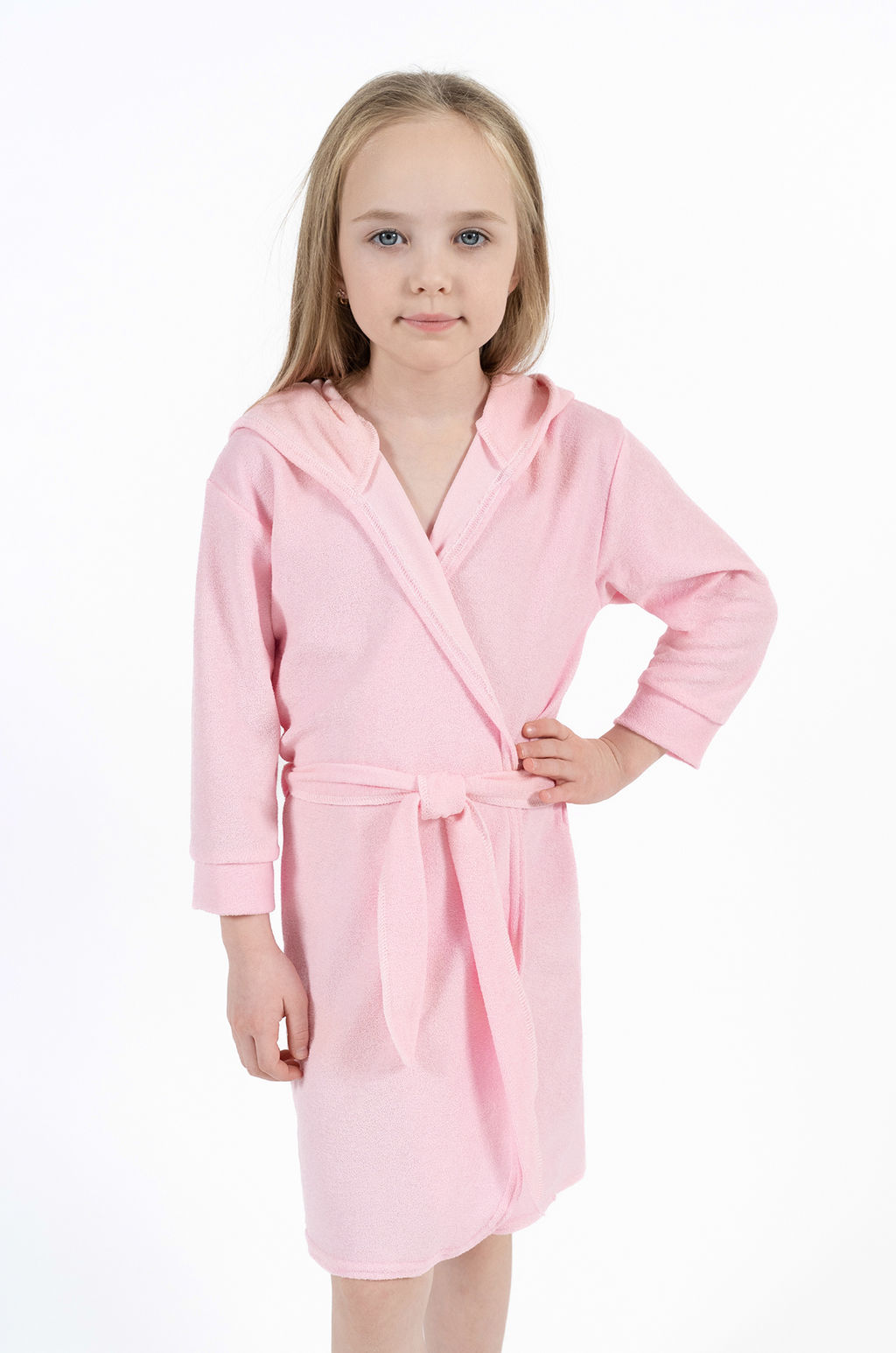 Халат детский светлорозовый