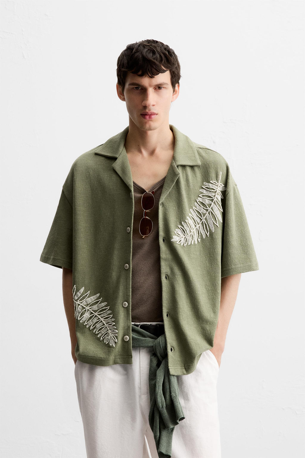 BEADED EMBROIDERY SHIRT - Zara фото 2