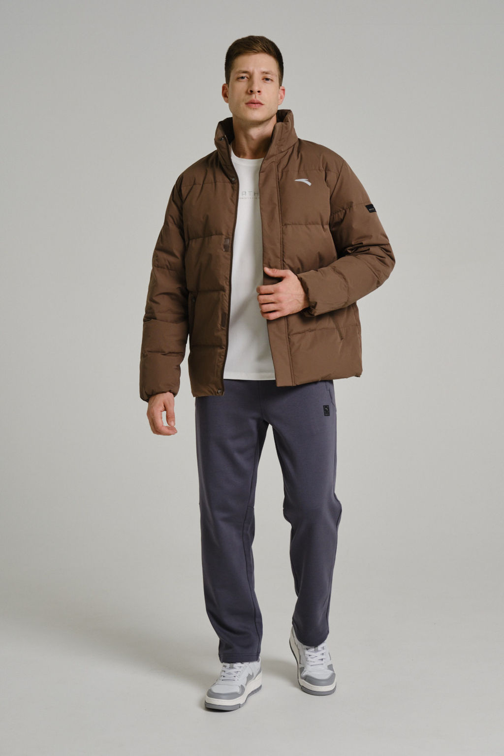 Пуховик короткий Коричневый - Anta фото 6