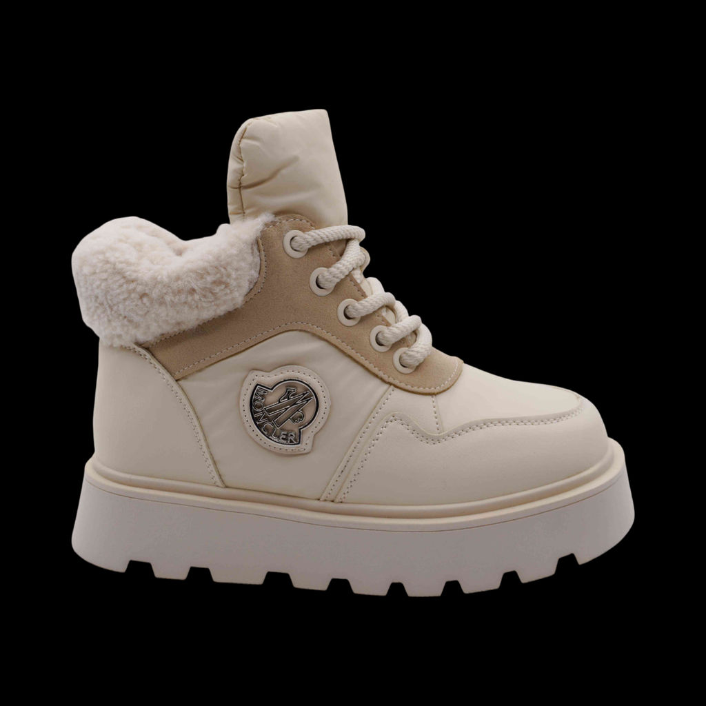 Ботинки на меху Q830-3 бежевые