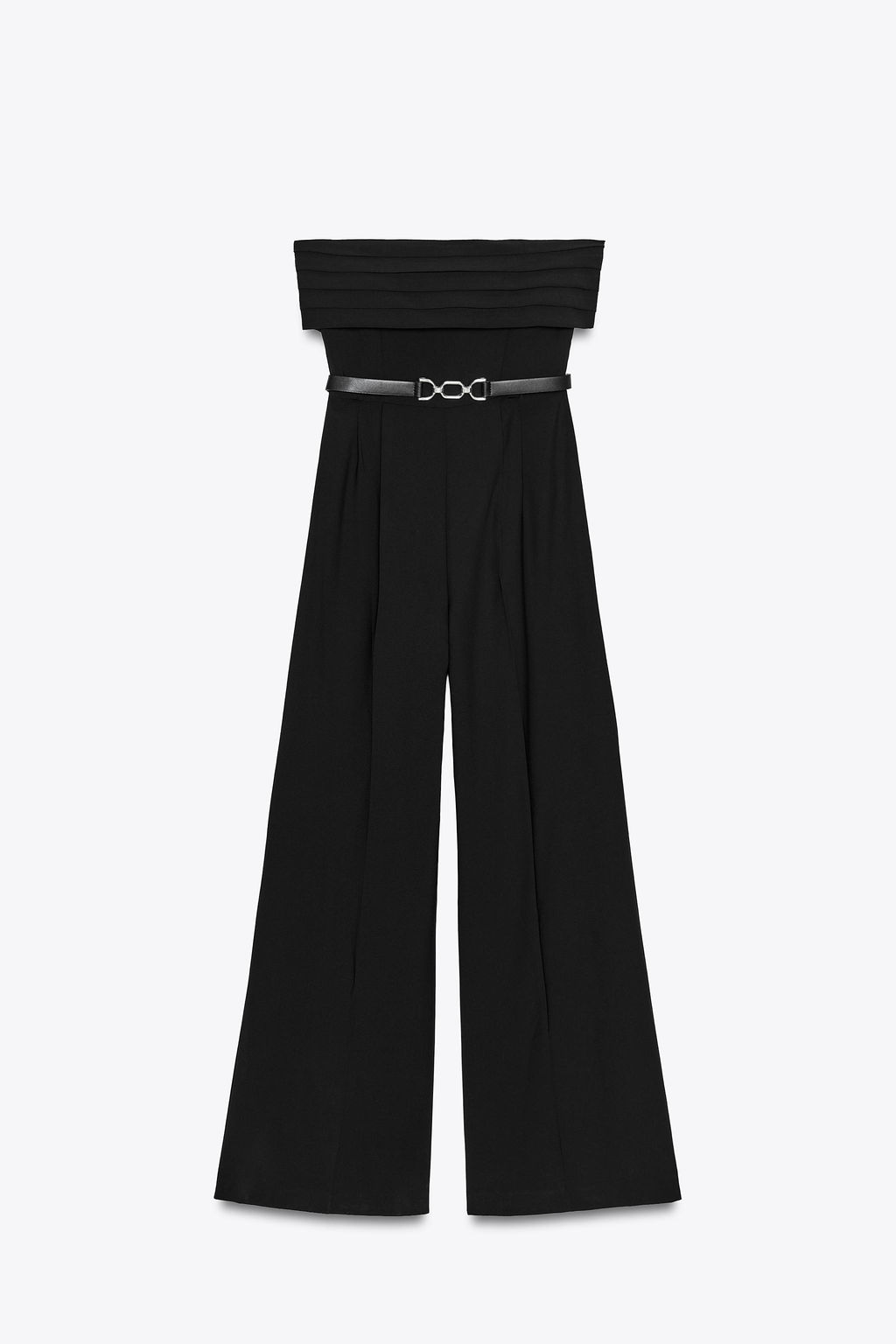 CREPE BUSTIER JUMPSUIT WITH BELT - Zara фото 7