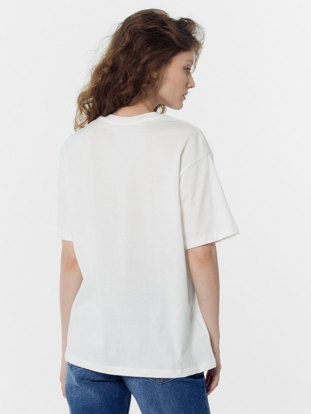 Футболка женская белая с печатью