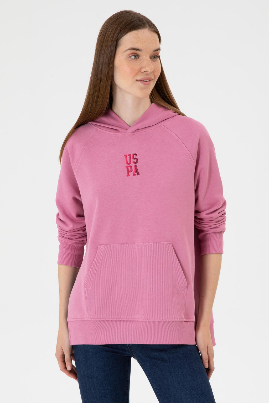 Kad_n Pembe Sweatshirt Sepette S_rpriz _ndirim - U.s. polo assn фото 3
