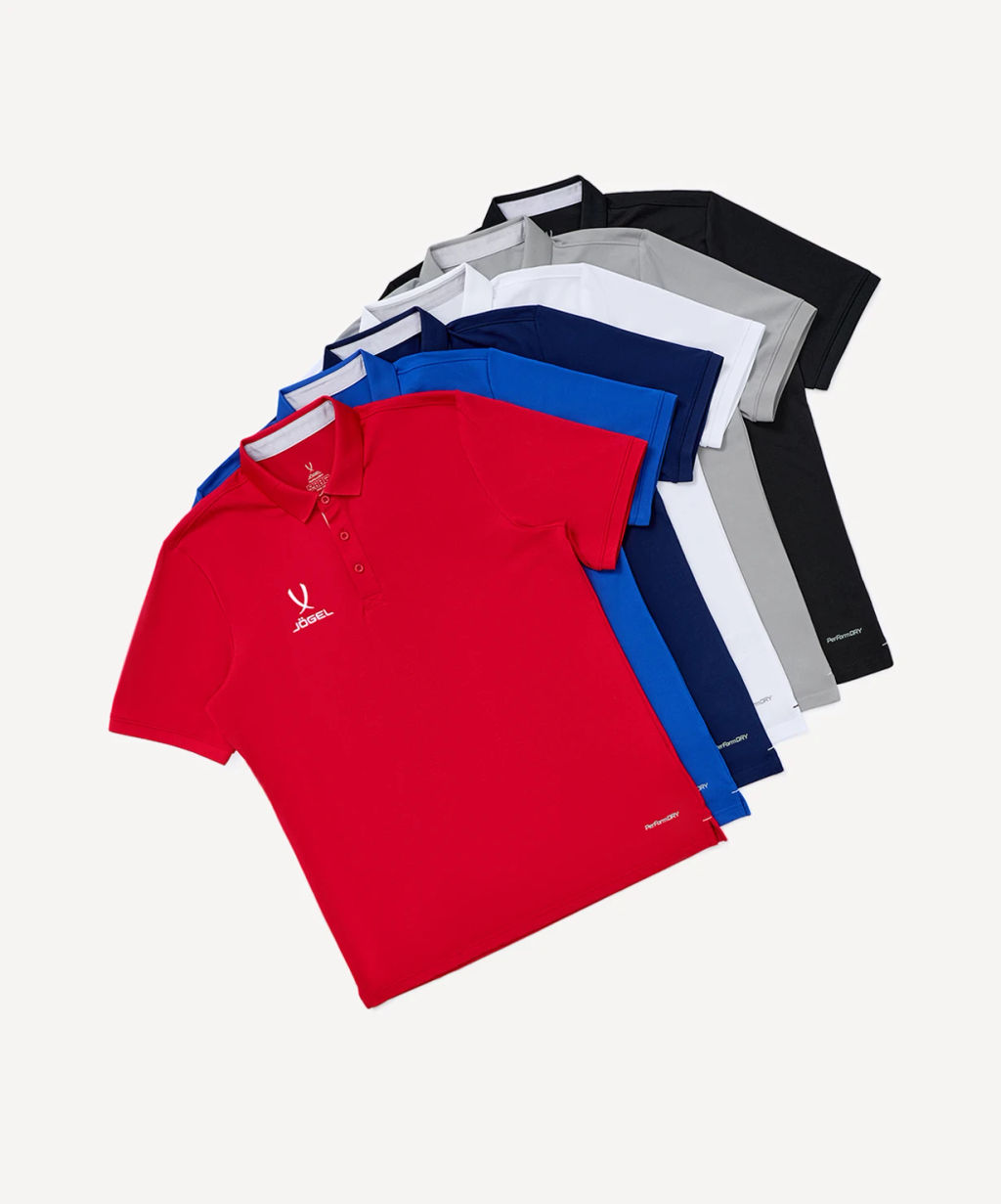 Поло JOGEL PREMIER PerFormDRY CVC Polo, серый  фото 8