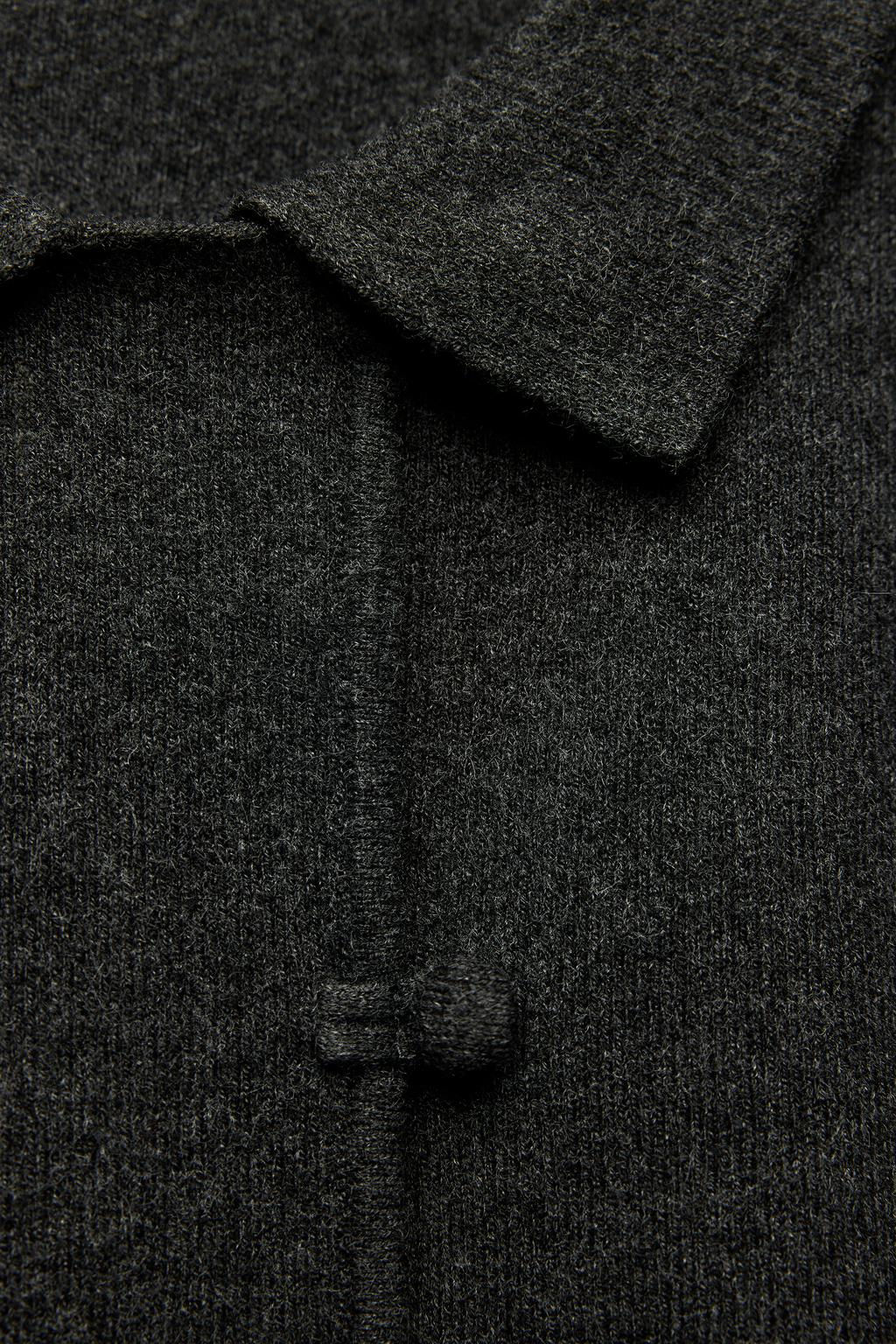 PLAIN KNIT SHORT SLEEVE JACKET - Zara фото 7