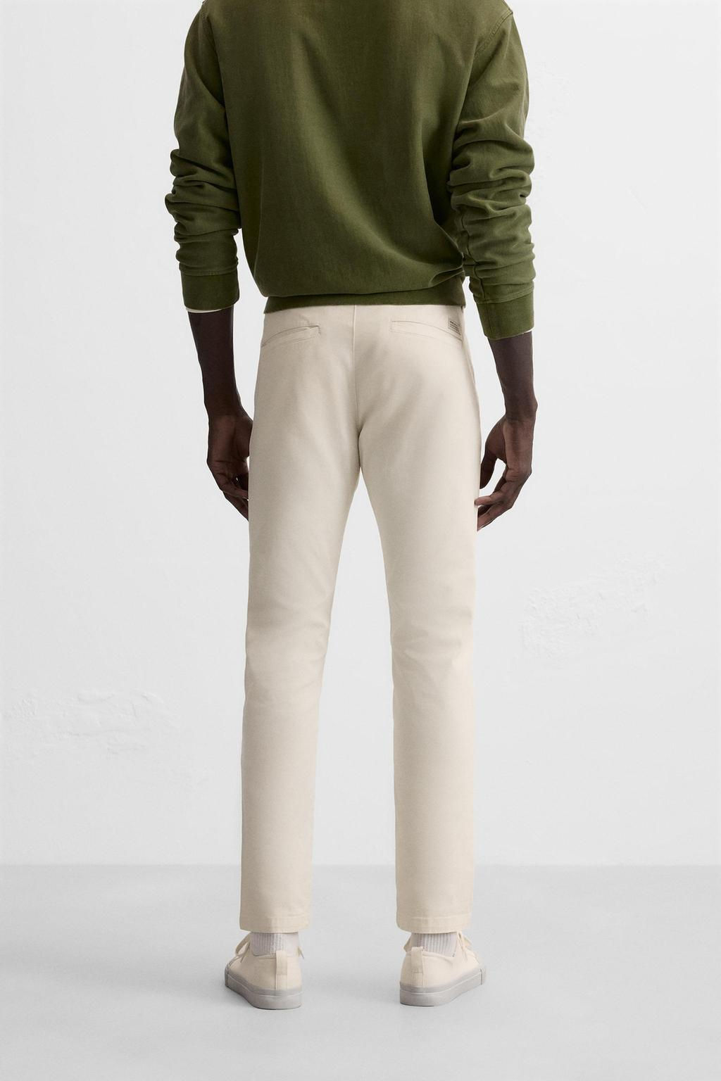 SKINNY FIT CHINO TROUSERS - Zara фото 5