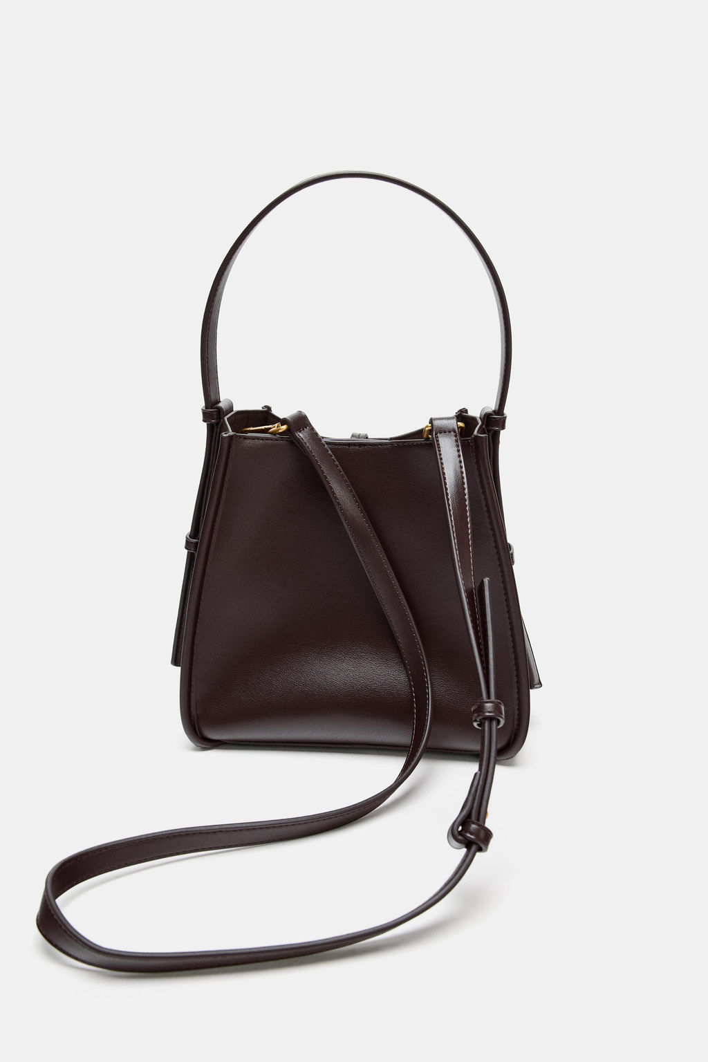 MINI BUCKET BAG WITH METAL RING - Zara фото 5