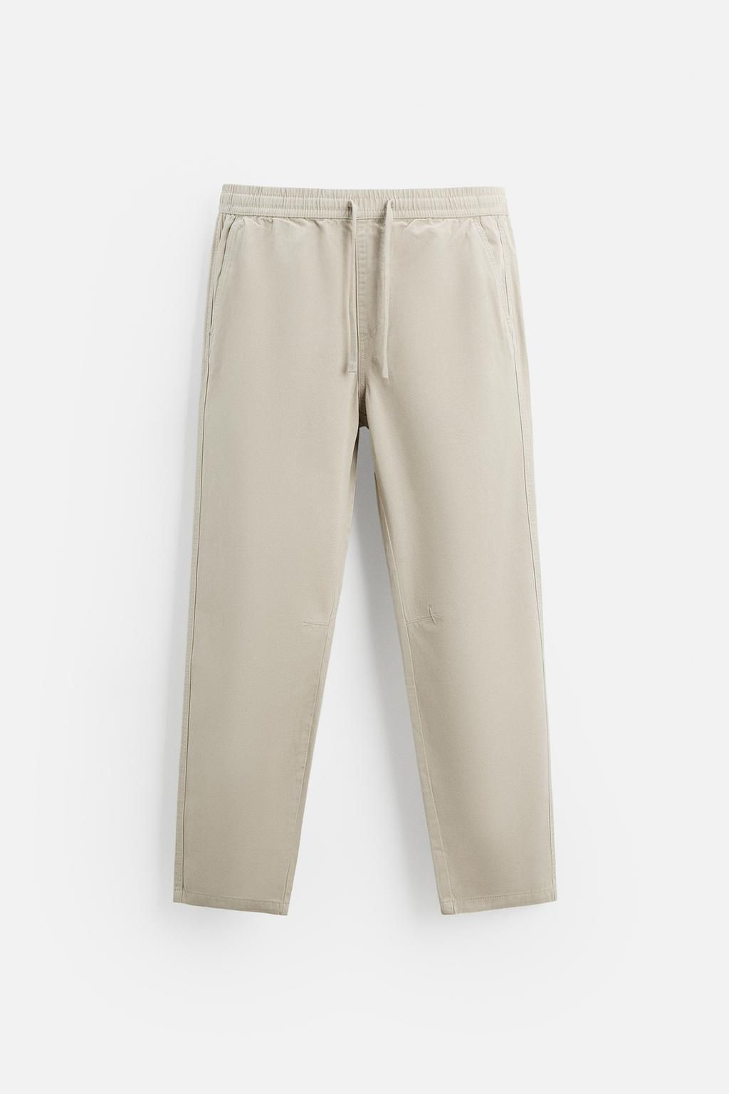 WASHED JOGGER WAIST TROUSERS - Zara фото 6