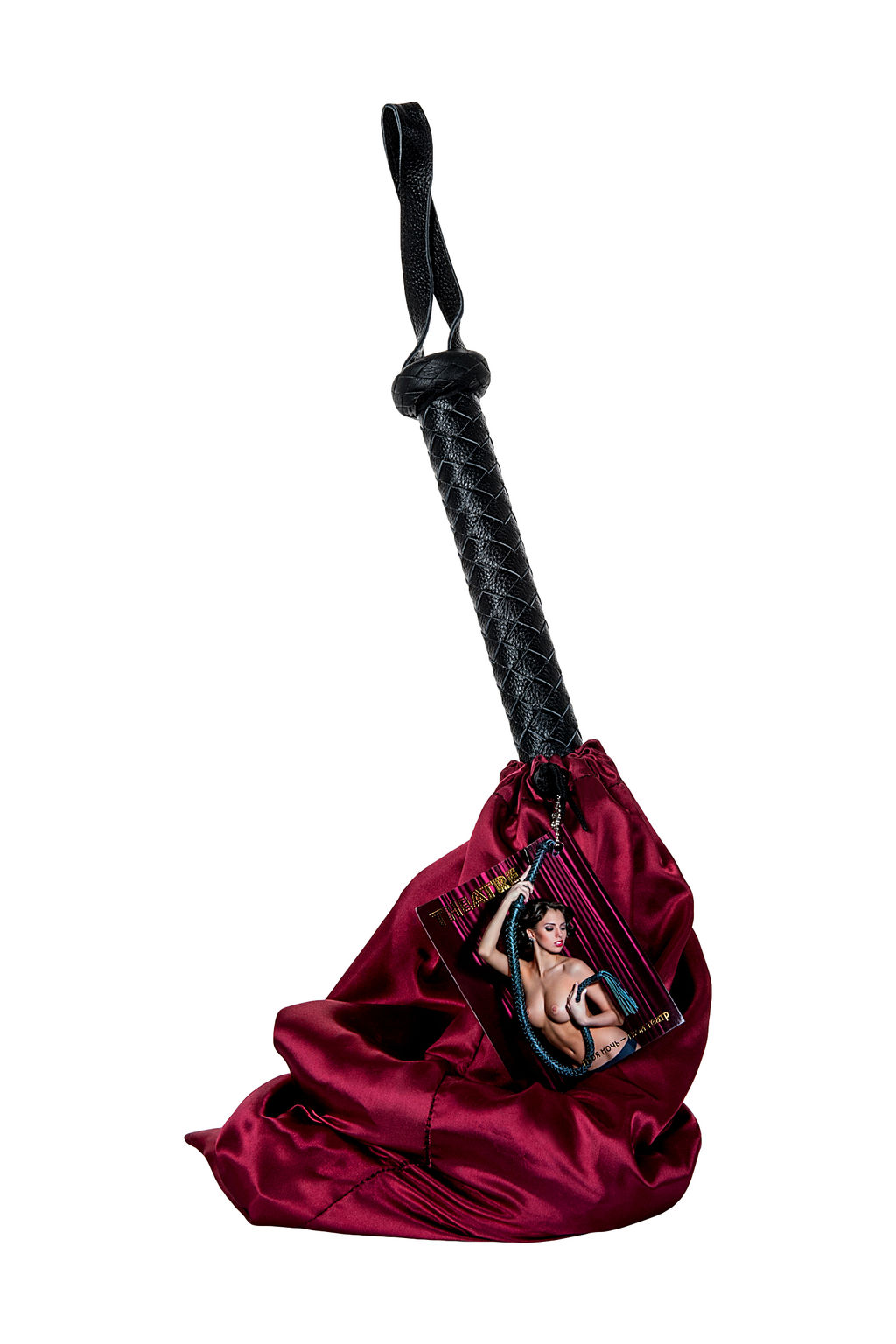 Кнут Плеть TOYFA Theatre кожаный, cерый, 1,75 м  фото 4