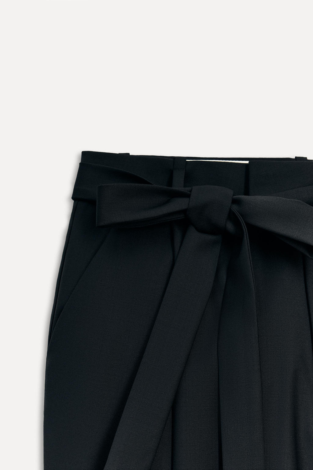50TH ANNIVERSARY WOOL-BLEND TROUSERS WITH BELT - Zara фото 10