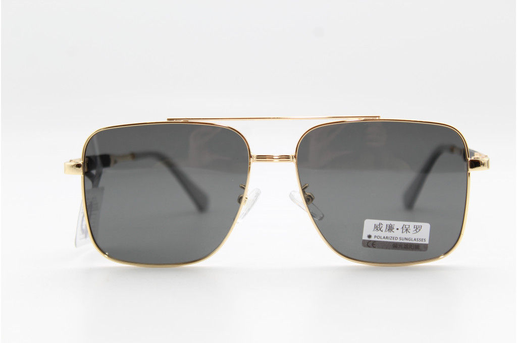 Солнцезащитные очки WILIBOLO (Polarized) 8024 58-15-141 С2 зол/серая линза