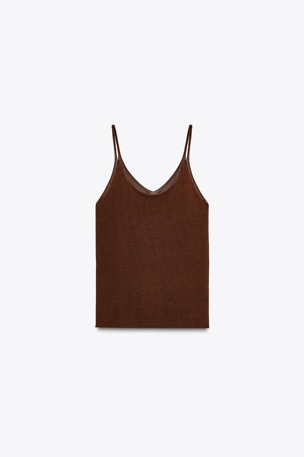 KNITTED STRAPPY TOP - Zara фото 20