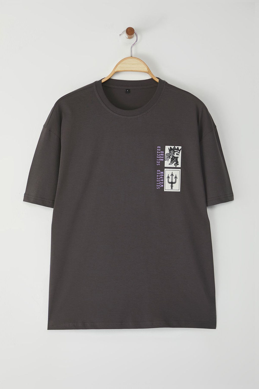 TRENDYOL MAN Lacivert Oversize/Genis Kesim K?sa Kollu Sanat Bask?l? 100% Pamuklu T-Shirt TMNSS21TS3559 - Trendyolmilla фото 33