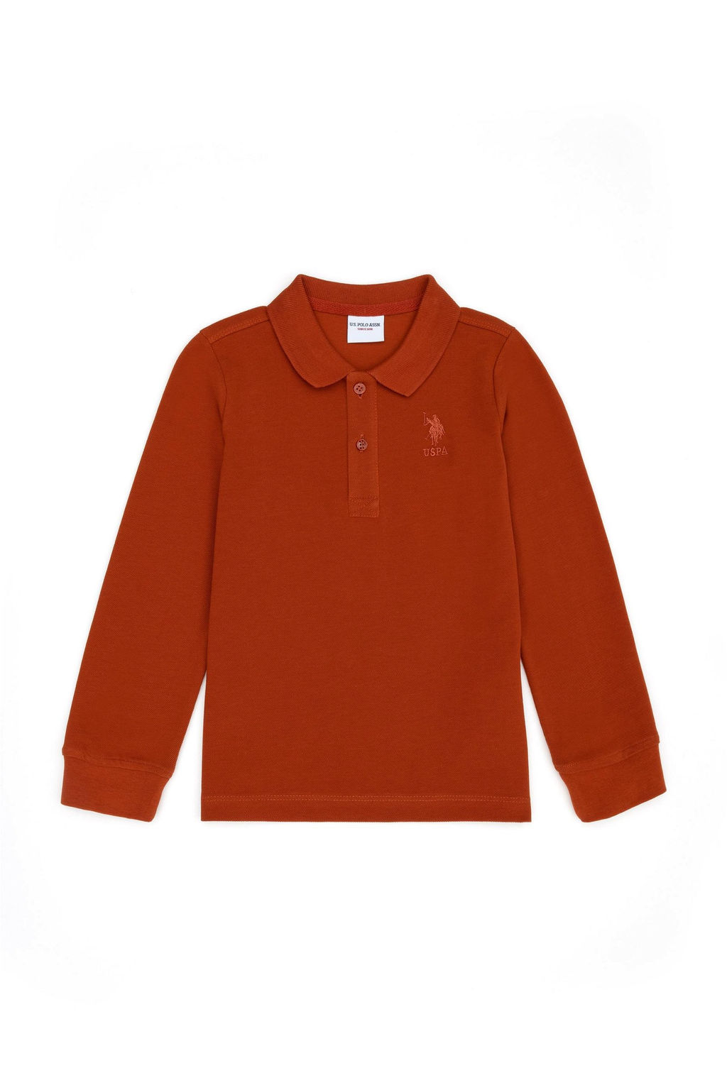 Базовая толстовка с воротником-поло Brick для мальчиков - U.s. polo assn фото 2