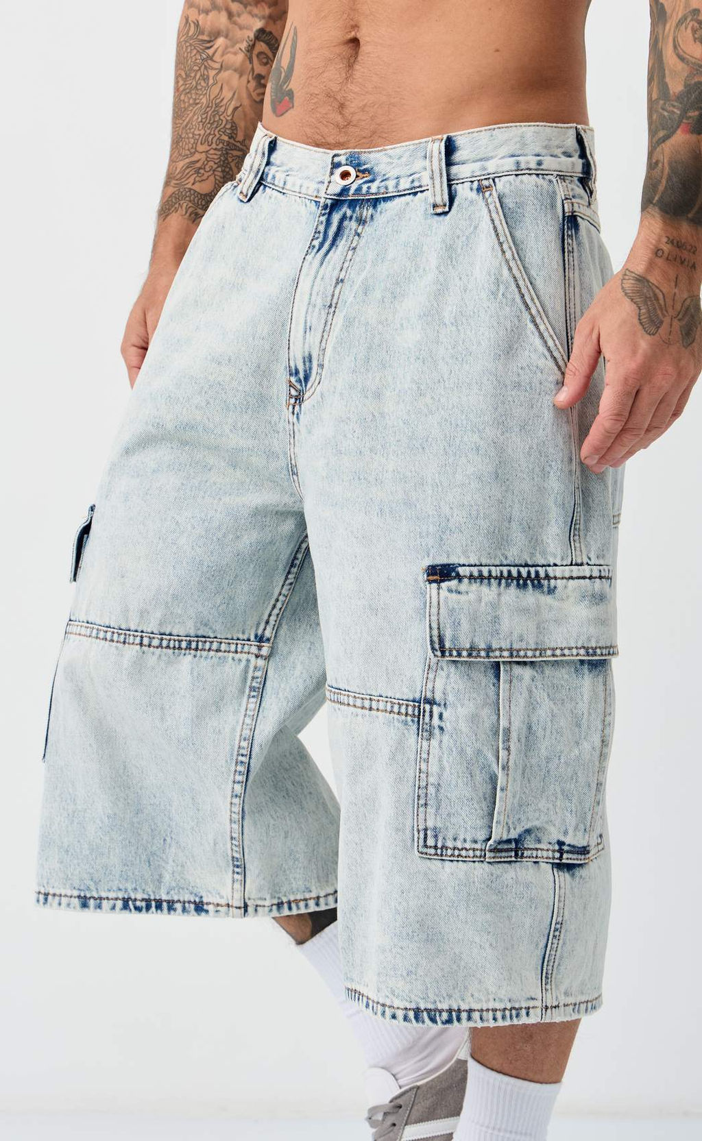 Шорты F611-0990 l.blue - Fine joyce фото 7