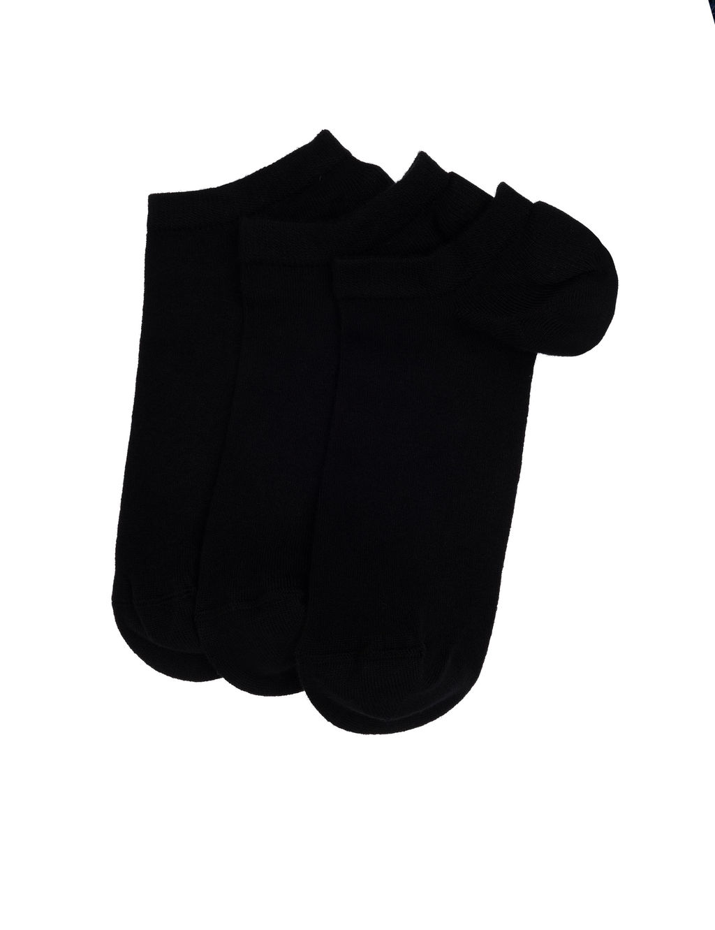 Erkek Bambu Kar___ml_ 3l_ Paket Siyah Patik Basic _orap