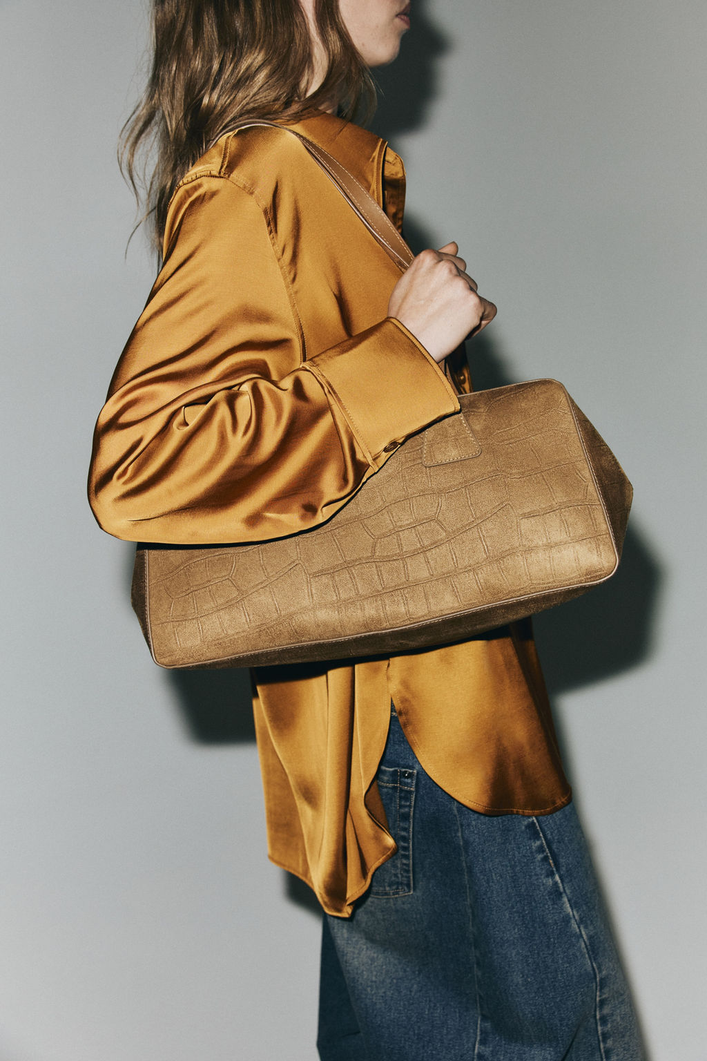 Camisa oversize de sat?n - H&m фото 3