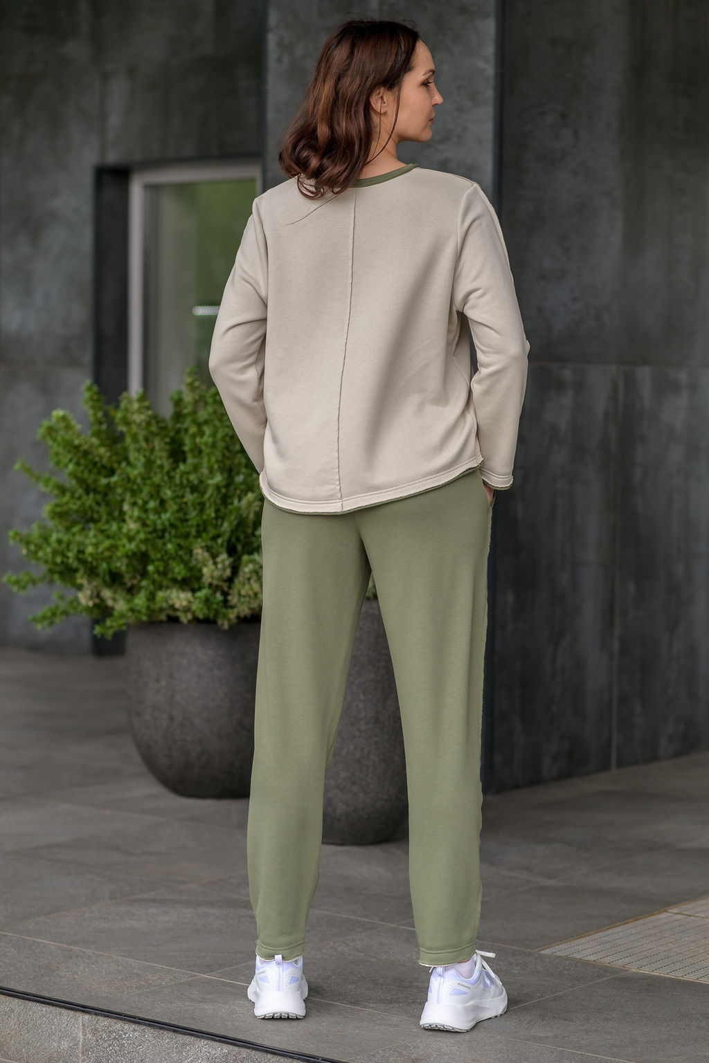 Костюм спорт-шик 100% хлопок футер - Новый лен фото 10