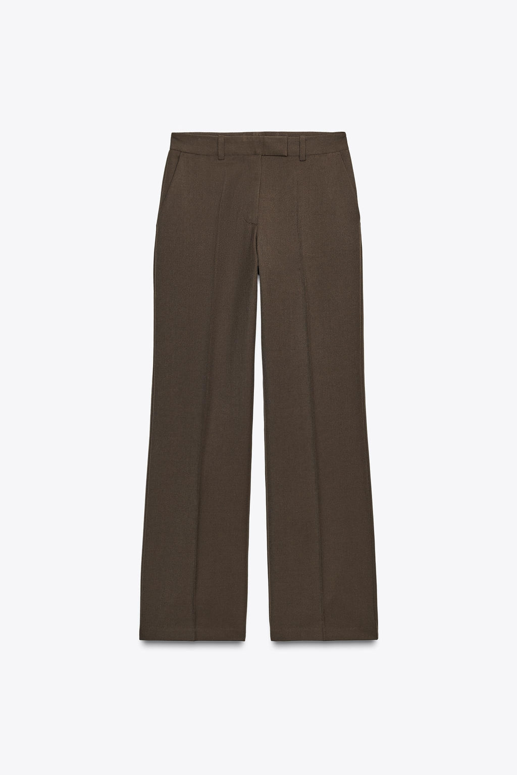 HIGH-WAIST STRAIGHT-LEG TROUSERS
