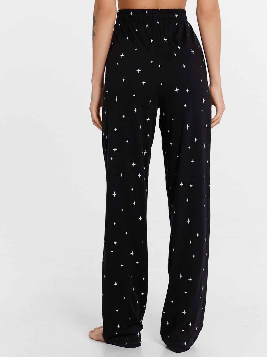 Комплект женский (джемпер, брюки) черный со звездной россыпью звездная россыпь на черном 592468