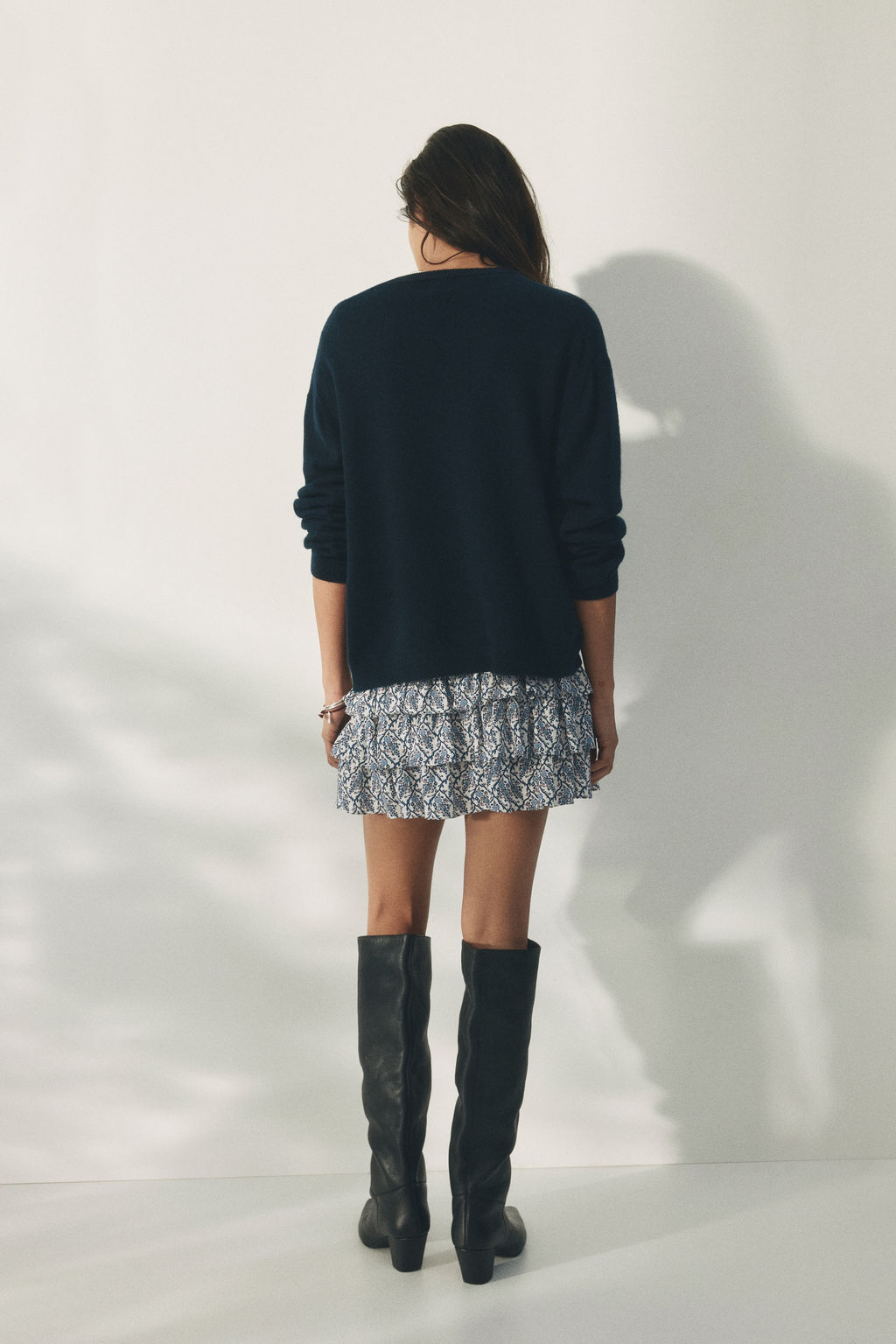 Minifalda pantal?n de viscosa con volantes - H&m фото 8