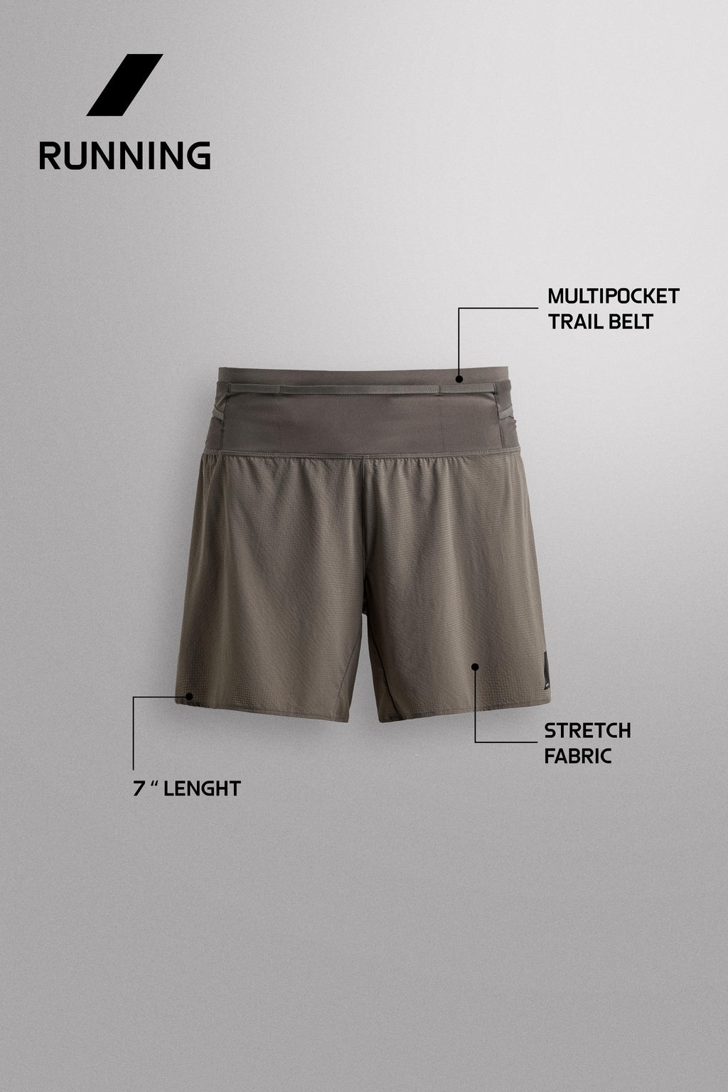 PANTALONES CORTOS TRAIL RUNNING / Gris antracita - Zara фото 18