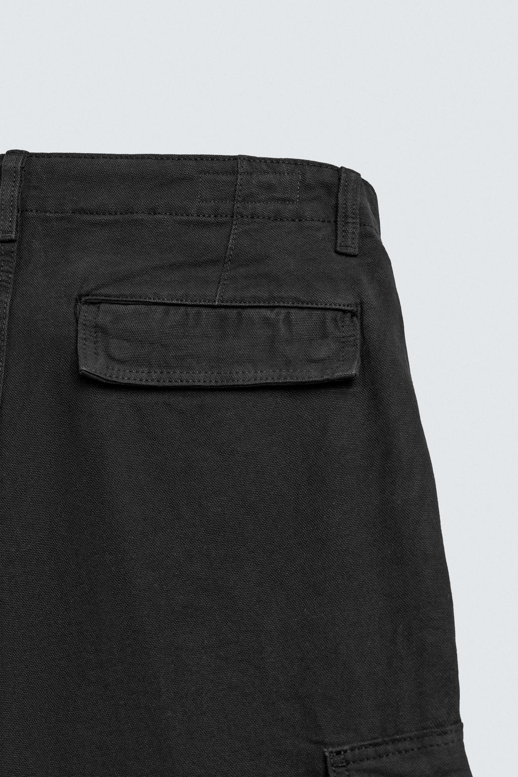 PANTAL?N CARGO BALLOON FIT / Negro