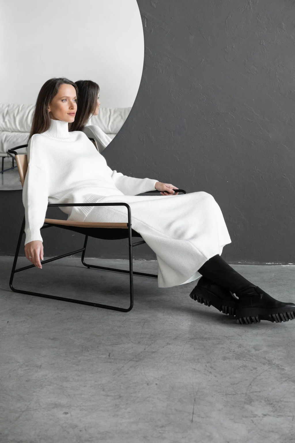 Вязаный костюм двойка КТв 821-1 Экрю - T.C.T фото 14