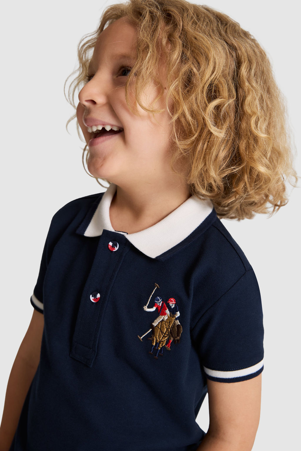 Erkek Гocuk Lacivert Polo Yaka Basic TiЕГrt - U.s. polo assn фото 2
