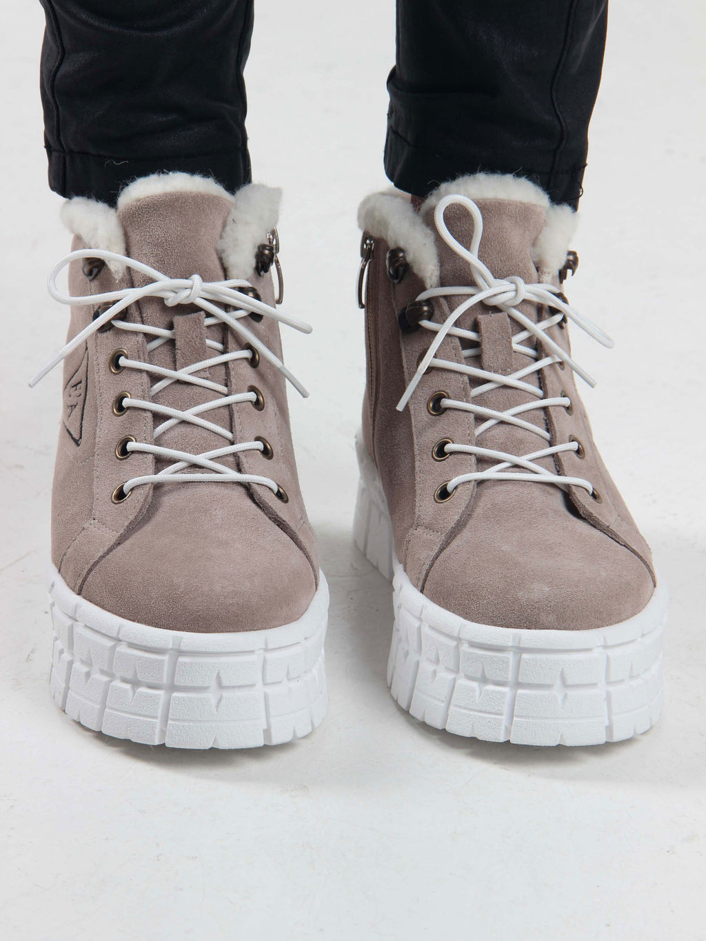 Ботинки EDART 243.212131 w. каменный замша/шерсть - Ed'art фото 4