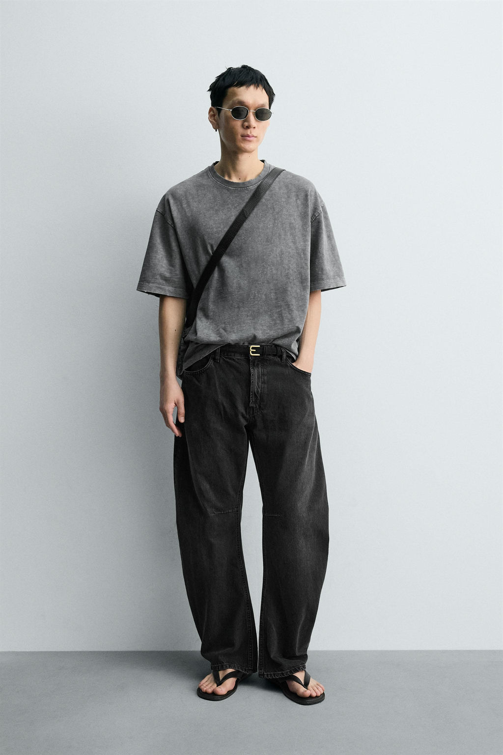 JEANS RELAXED BARREL FIT / Carb?n - Zara фото 5