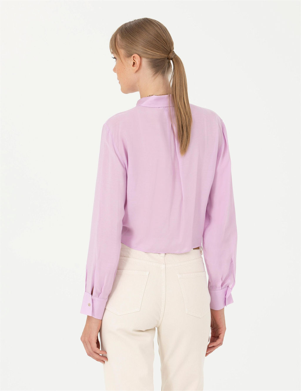 Lila Regular Fit Uzun Kollu G_mlek - Pierre cardin фото 5