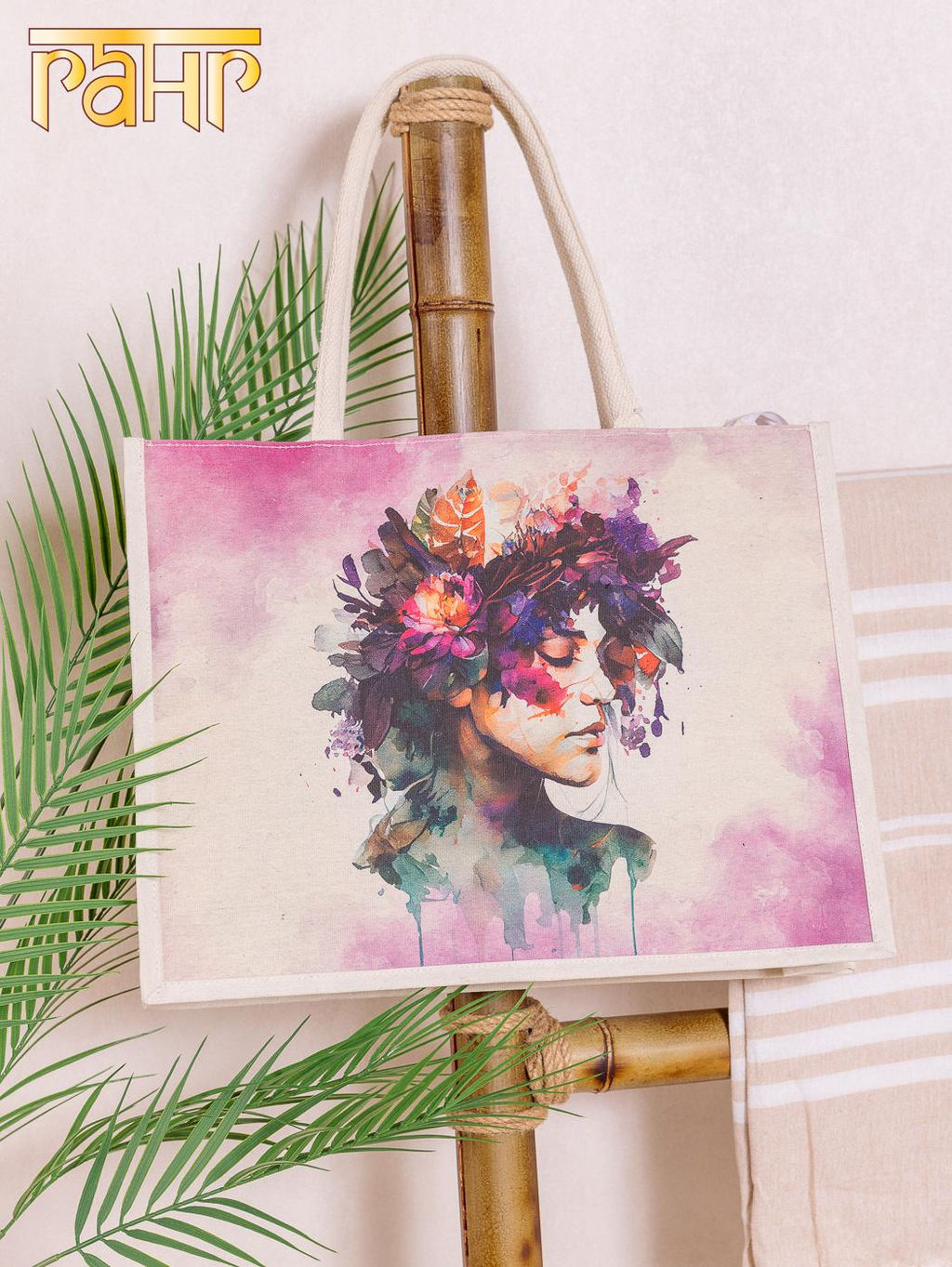 Сумка (хлопок) ламинированная 45х15х35см №3001/1 - Ганг фото 2