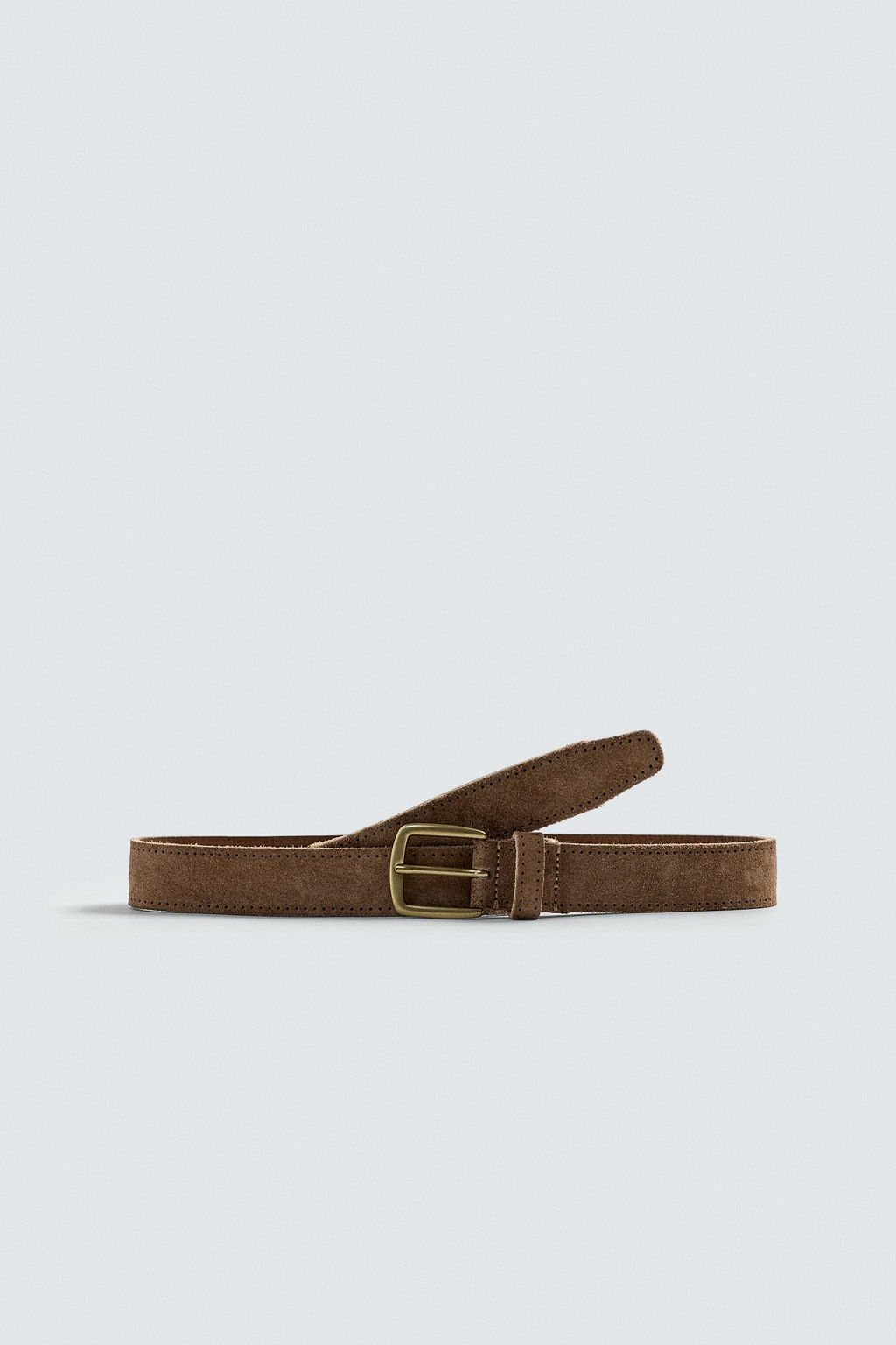 LIMITED EDITION SPLIT SUEDE LEATHER BELT - Zara фото 5