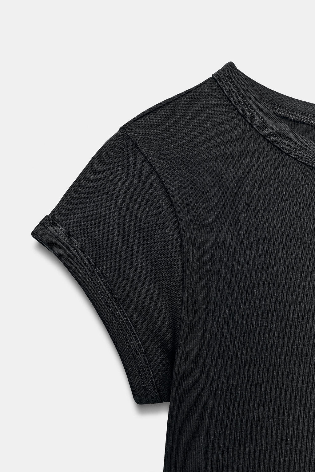 CAMISETA RIB MANGA CORTA / Marino - Zara фото 7