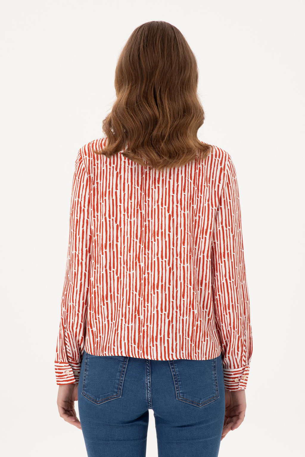 Женская рубашка с длинным рукавом с плиткой - U.s. polo assn фото 5