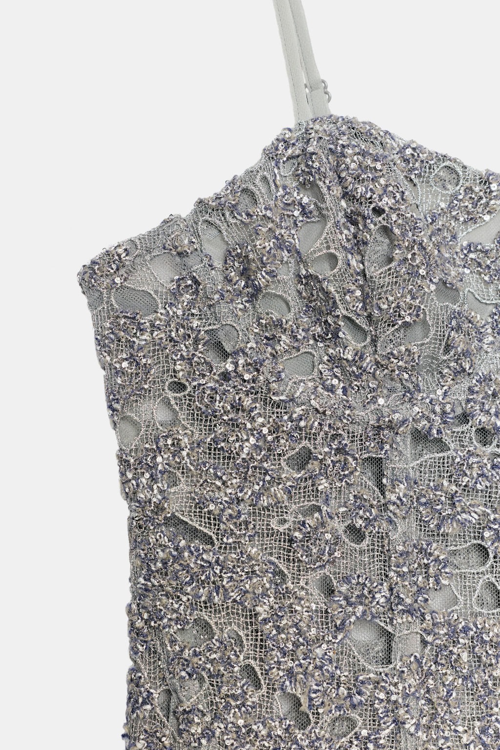 TOP BRILLOS ZW COLLECTION / Azul / Gris