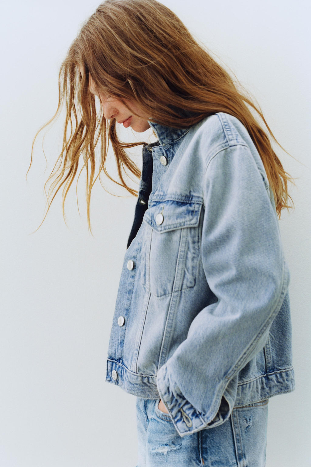 BASIC DENIM JACKET - Zara фото 6