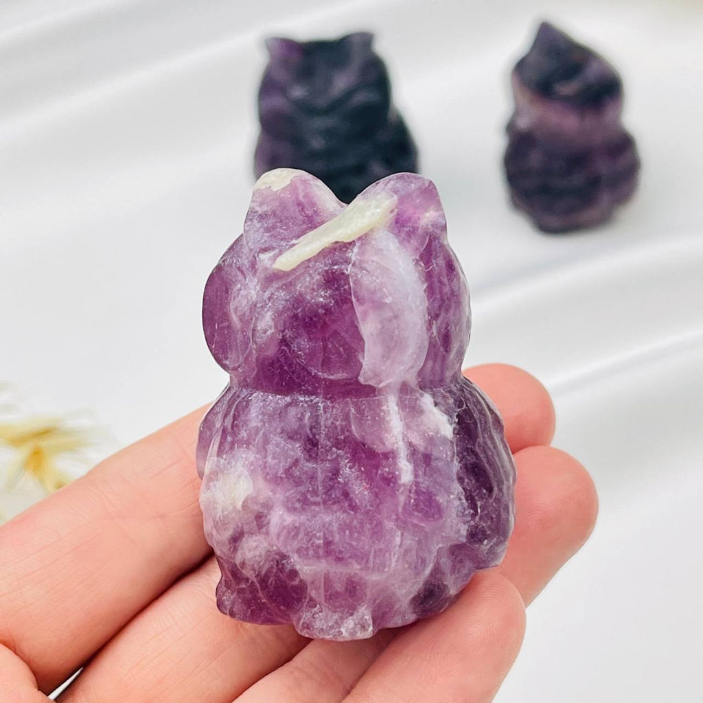 Фигурка "Сова" из Флюорита