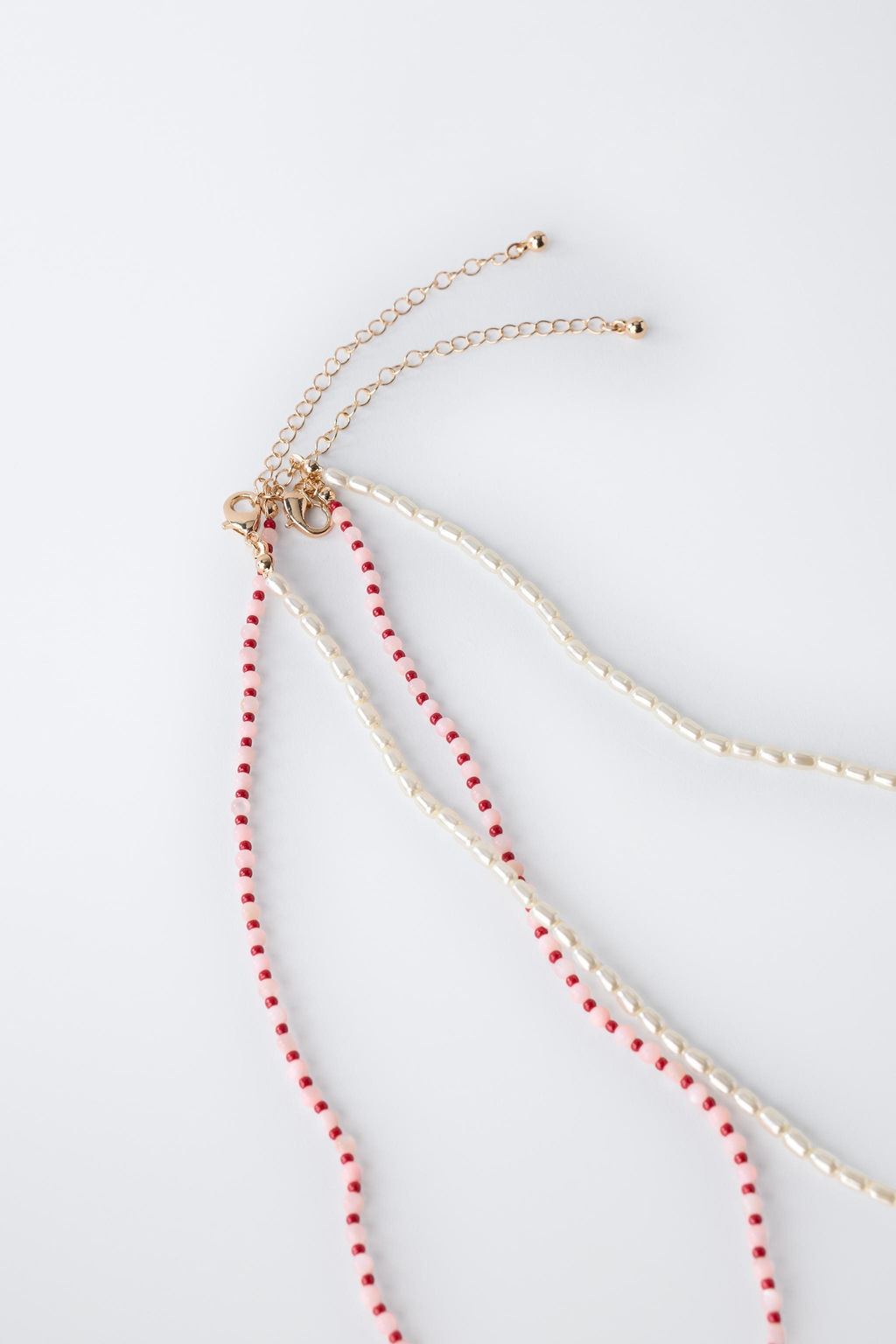 PACK DOS COLLARES PERLAS Y ABALORIOS MAR / Blanco - Zara фото 5