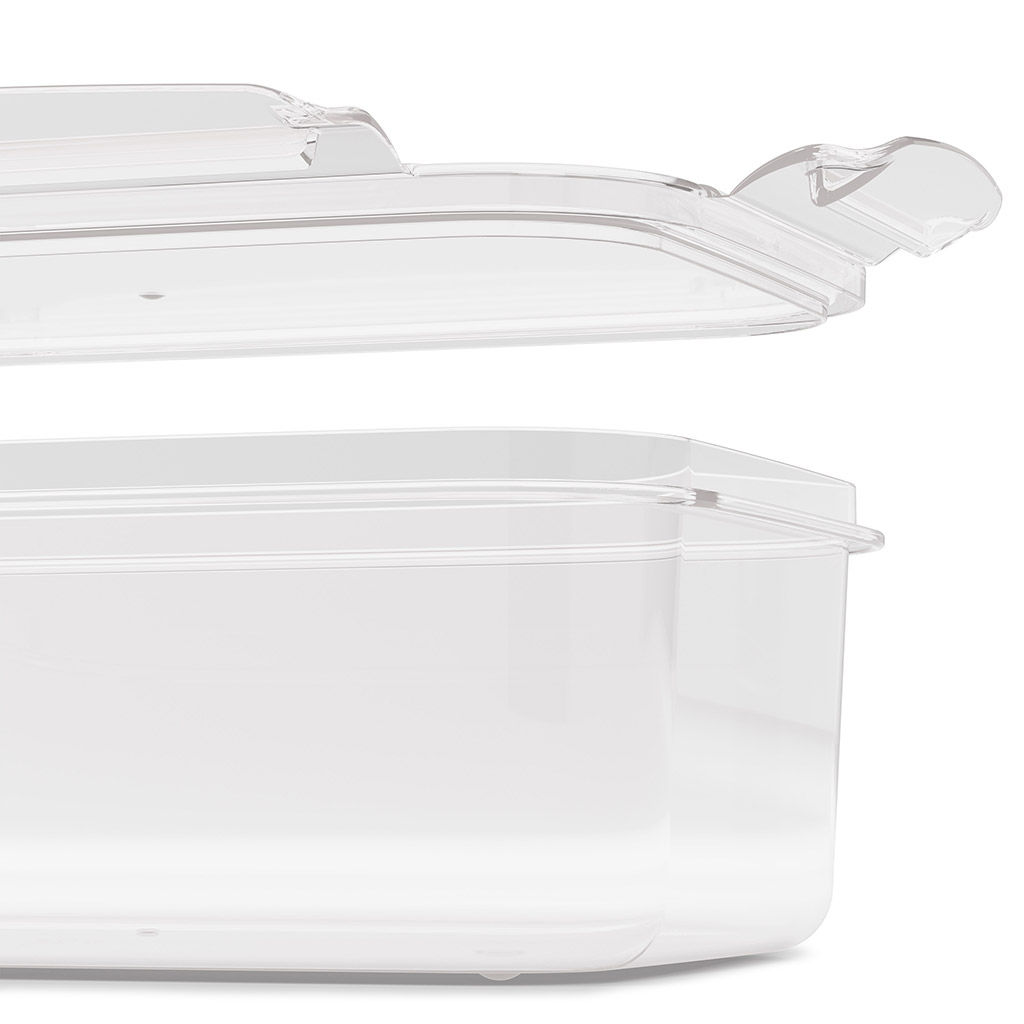 Контейнер для продуктов пластмассовый Прайм 0,5л, 16х11,5х5,5см, прямоугольный, на защелках, подходит для СВЧ (Россия) - Домашняя Мода фото 4
