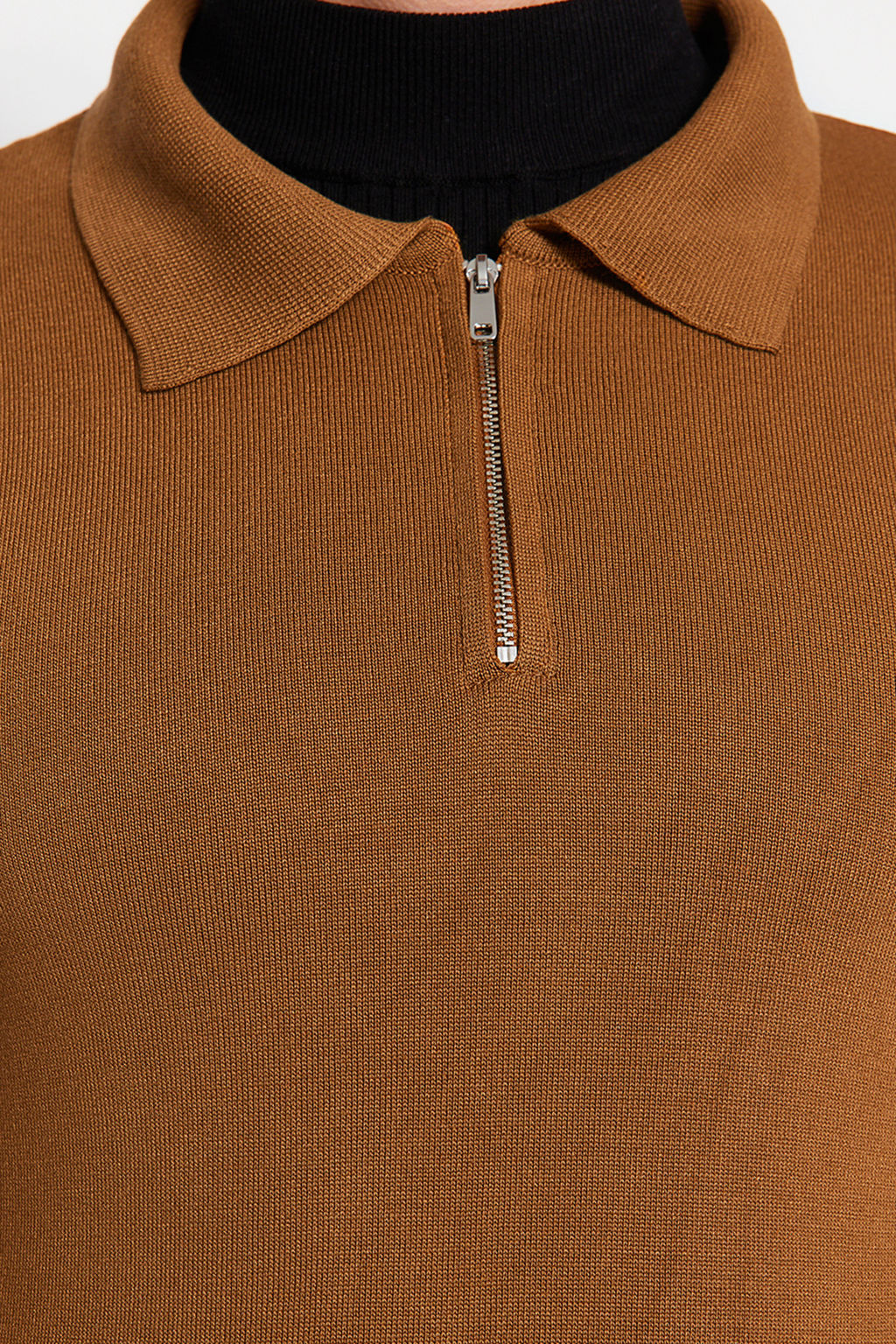 Camel Slim Fit Polo Yaka Triko Kazak TMNAW24KZ00076 - Trendyolmilla фото 5