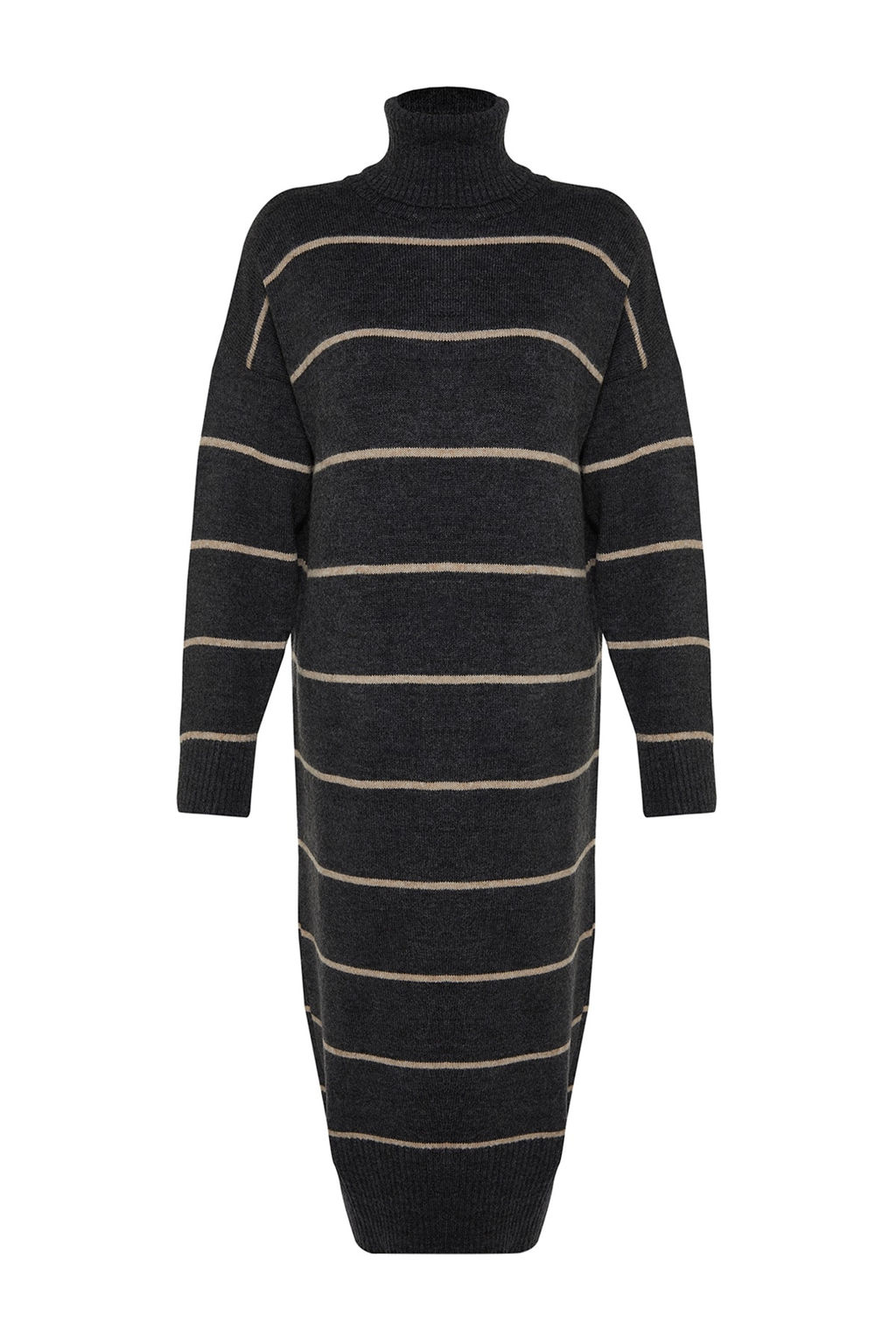 TRENDYOLMILLA Tas Maxi Triko Genis Kal?p Yumusak Dokulu Elbise TWOAW24EL00056  фото 20