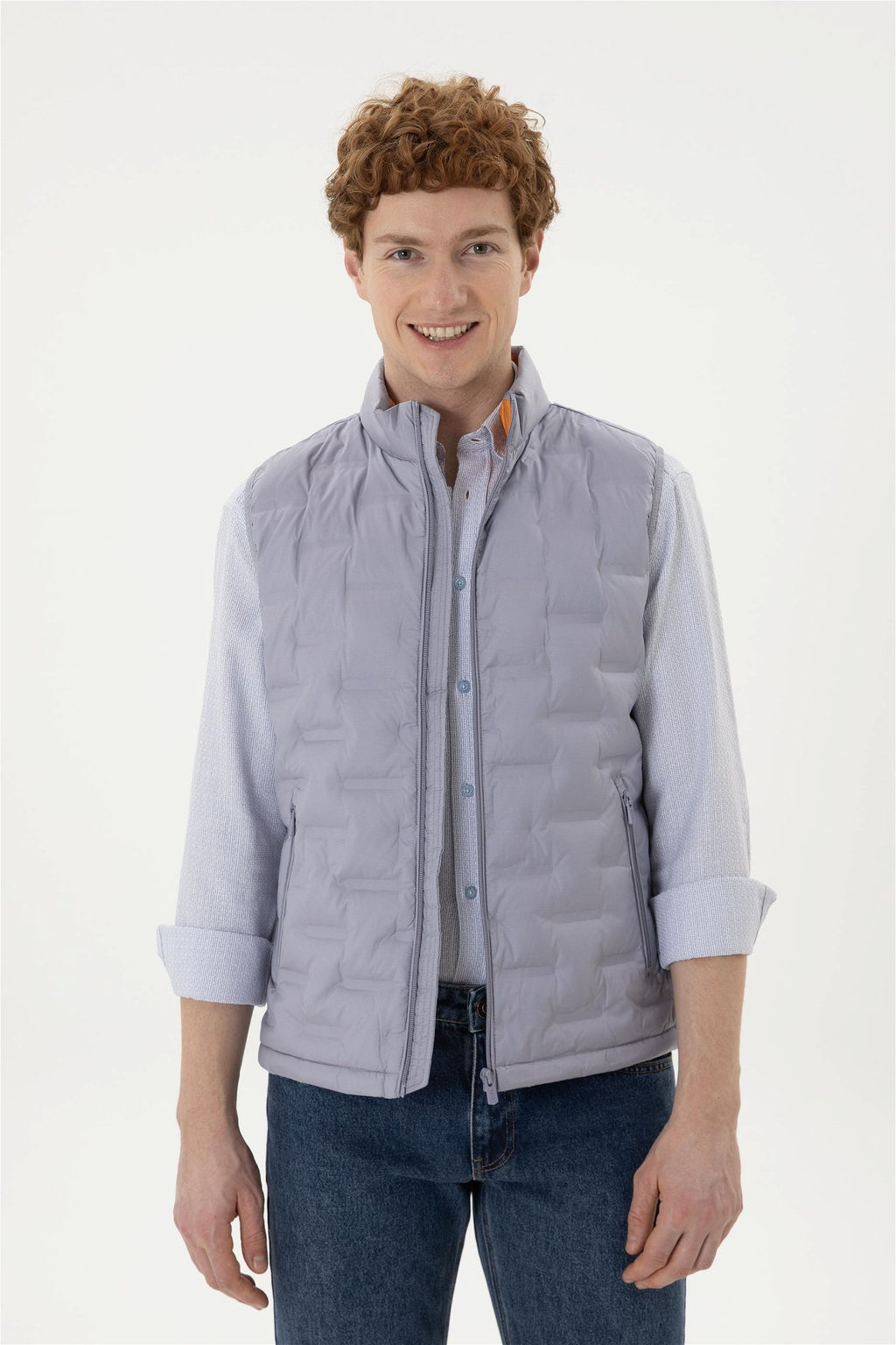 Мужской серый жилет Неожиданная скидка в корзине